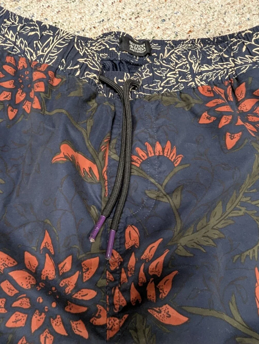 Scotch And Soda Floral Mens Swim Suit